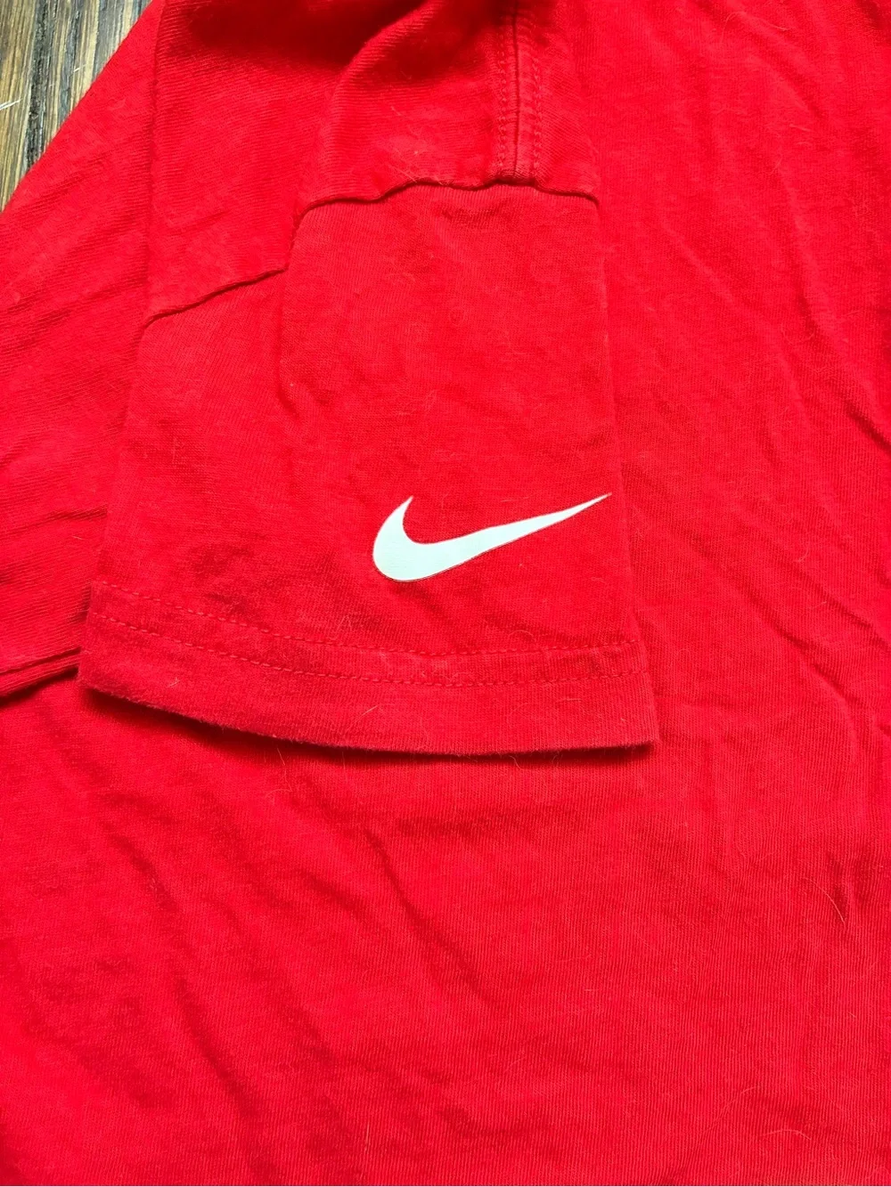 Nike Red Kids 'I'm That Dude' Graphic Tee with Black Swoosh